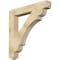 Ekena Millwork Olympic Craftsman Rough Sawn Bracket, Douglas Fir, 6"W x 44"D x 44"H BKT06X44X44OLY04RDF - alternate 1